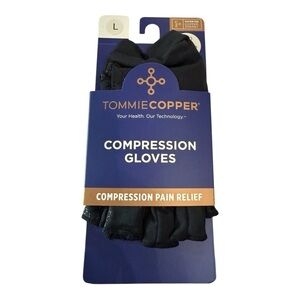 Tommie Copper Compression Gloves – Infrared Fingerless (Size L)
